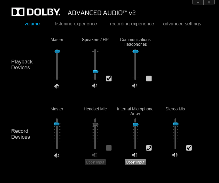 Hp dolby advanced audio драйвер скачать